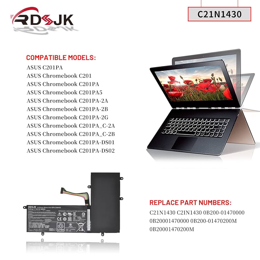Amazon.com: RDSJ C21N1430 Laptop Battery for Asus Chromebook